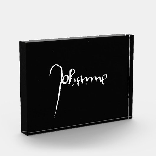 Jeanne d'Arc Saint Joan Heilige Johanna Signature フォトブロック (左)