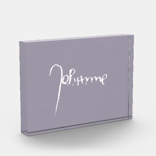 Jeanne d'Arc Saint Joan Heilige Johanna Signature フォトブロック (左)