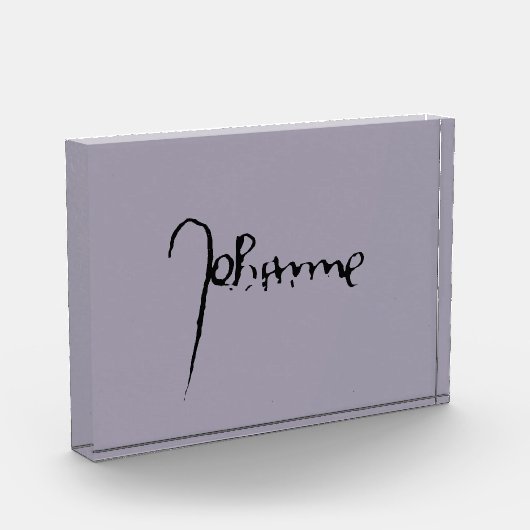 Jeanne d'Arc Saint Joan Heilige Johanna Signature フォトブロック (左)