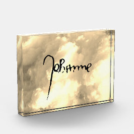 Jeanne d'Arc Saint Joan Heilige Johanna Signature フォトブロック