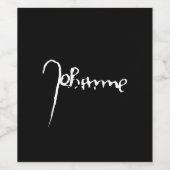 Jeanne d'Arc Saint Joan Heilige Johanna Signature ワインラベル (シングルラベル)