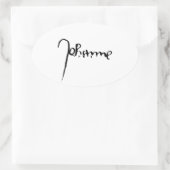 Jeanne d'Arc Saint Joan Heilige Johanna Signature 楕円形シール (バッグ)