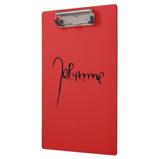 Jeanne d'Arc Saint Joan in heaven faith Signature クリップボード (左)