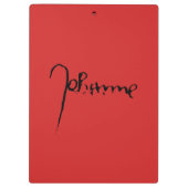 Jeanne d'Arc Saint Joan in heaven faith Signature クリップボード (裏面)