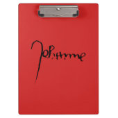 Jeanne d'Arc Saint Joan in heaven faith Signature クリップボード (正面)