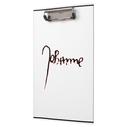 Jeanne d'Arc Saint Joan in heaven faith Signature クリップボード (左)