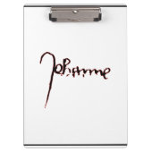 Jeanne d'Arc Saint Joan in heaven faith Signature クリップボード (正面)