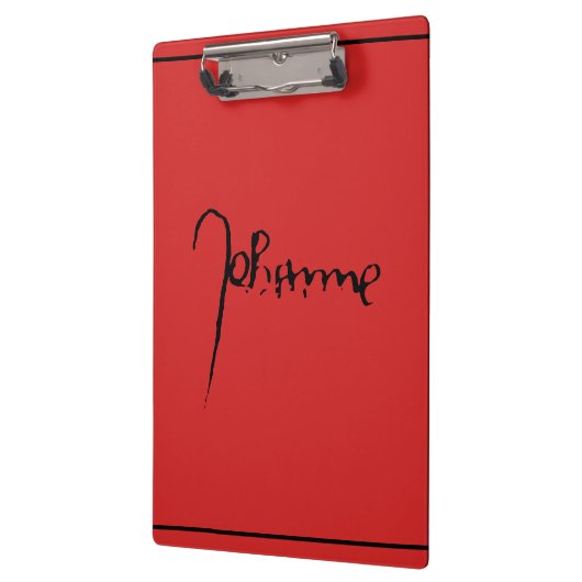 Jeanne d'Arc Saint Joan in heaven faith Signature クリップボード (左)