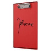 Jeanne d'Arc Saint Joan in heaven faith Signature クリップボード (左)