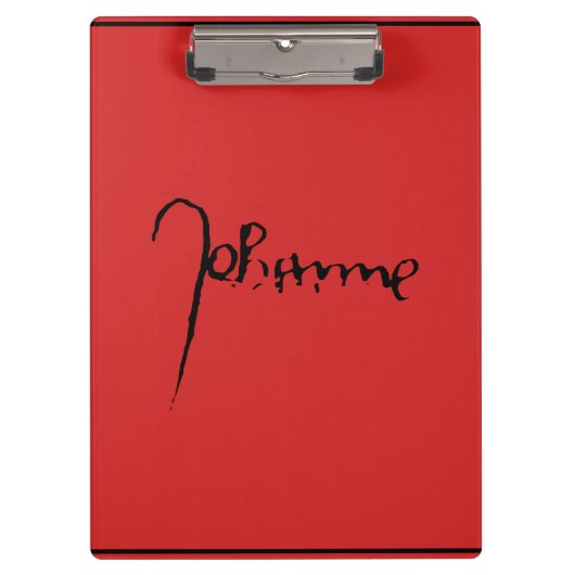 Jeanne d'Arc Saint Joan in heaven faith Signature クリップボード (正面)