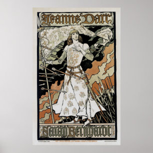 Jeanne d'Arc ~ Sarah Bernhardt ポスター