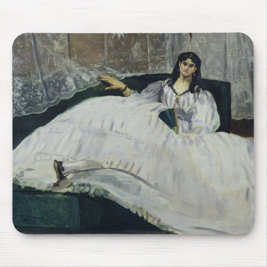 Jeanne Duval 1862年のManet |のポートレート マウスパッド (正面)