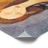 Jeanne Hebuterne portrait by Amedeo Modigliani ポスター (角)