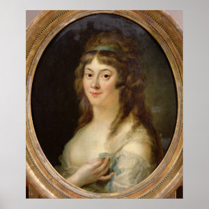 Jeanne-Marieロランドde la Platiere 1792年 夫人 ポスター