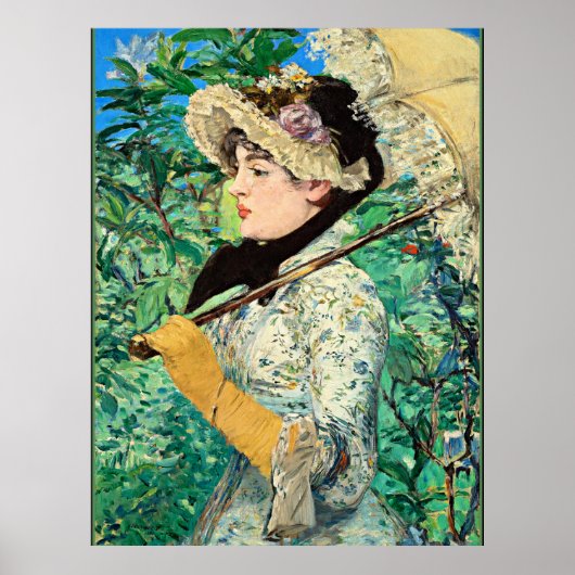 Jeanne Spring, famous Edouard Manet painting ポスター (正面)