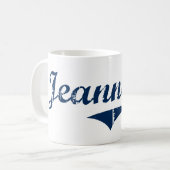 Jeannetteペンシルバニアのクラシックなデザイン コーヒーマグカップ (正面左)