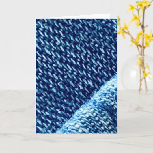 Jeans カード (黄色い花)