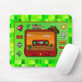 Jeans pixel art mousse rug. マウスパッド (マウス)