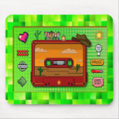 Jeans pixel art mousse rug. マウスパッド (正面)