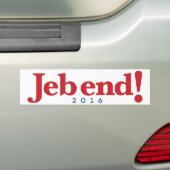 Jebの端! 2016年 バンパーステッカー (車上)