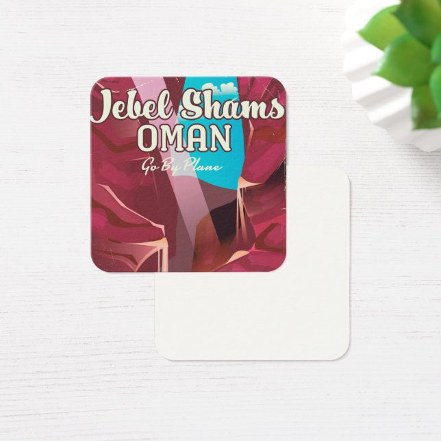 Jebel Shams、オマーンのヴィンテージ旅行のポスター。 (デスク)