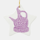 Jebena/のエチオピアのコーヒー セラミックオーナメント (正面)