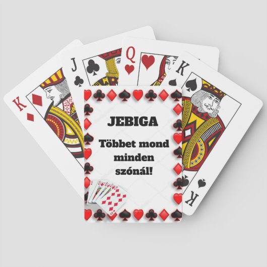 JEBIGA Többet mond minden szónál! kártyapakli トランプ (裏面)