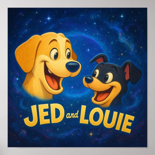 "Jed & Louie" ポスター (正面)