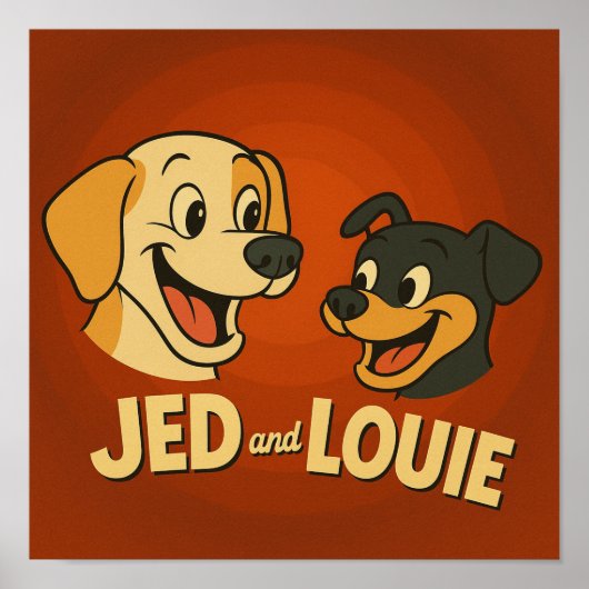 "Jed & Louie" ポスター (正面)