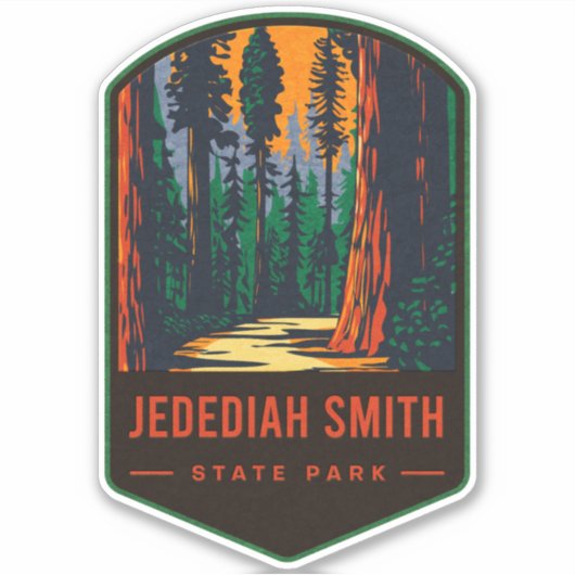 Jedediah Smith State Park シール (正面)