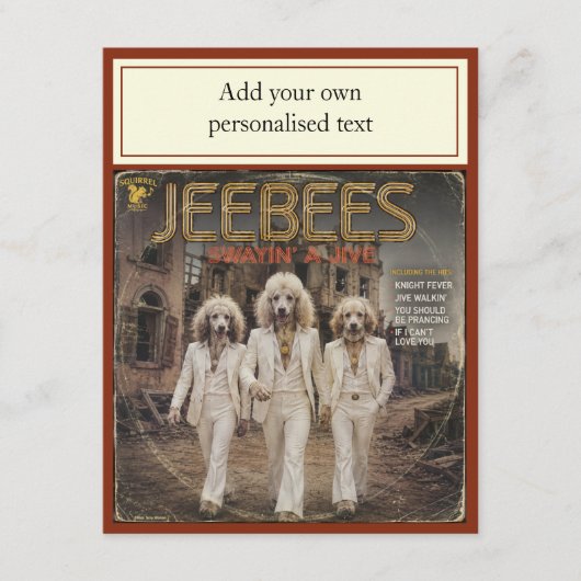 Jeebees アルバム: パロディ アドバイスカード (正面)