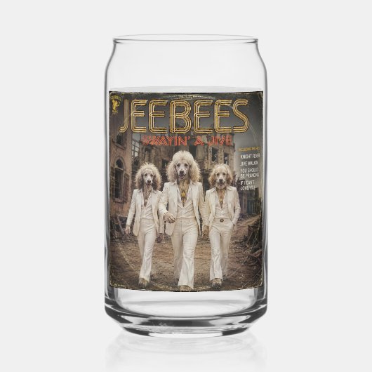 Jeebees アルバム: パロディ ガラス缶 (正面)