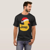 Jeep Holiday Duck Red Santa Hat Tシャツ (正面フル)
