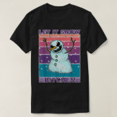 Jeezy angry evil grumpy snowman christmas winter  tシャツ (デザイン正面)