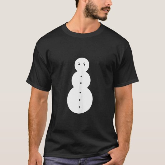 Jeezy Snowman Funny Angry Snowman Tank Top Tシャツ (正面)