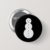 Jeezy Snowman - Hiphop Angry Snowman Jeezy Christm 缶バッジ (正面&裏面)