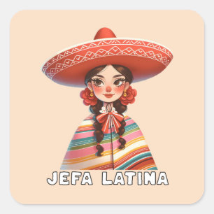 Jefaラテンアメリカ系女性Latinx所有の中小企業 スクエアシール
