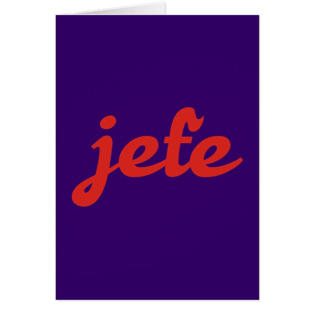 jefe chef boss (正面)