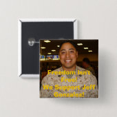 jeff2の自由は自由ではないです! 私達はジェフGonzaを…支えます 缶バッジ (正面&裏面)