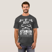 JEFF Fix It おもしろい誕生日名パーソナライズされたパパ Tシャツ (正面フル)