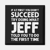 Jeff Gift Name D Birthday Funny Christm  マグネット (正面)