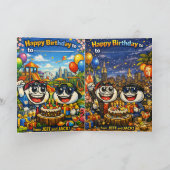 Jeff & Jack Kids Birthday Card – Fun Celebration S カード (内部)