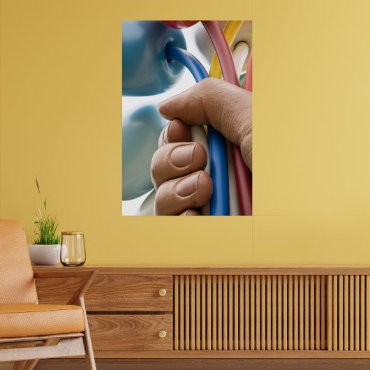 Jeff Koons彫刻「チューリップの花束」パリ ポスター (リビング2)