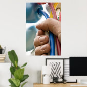 Jeff Koons彫刻「チューリップの花束」パリ ポスター (ホームオフィス)