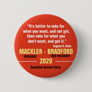 Jeff Mackler氏(2020年社長) 缶バッジ