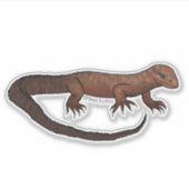 Jeff the Ackie vinyl sticker  シール (正面)