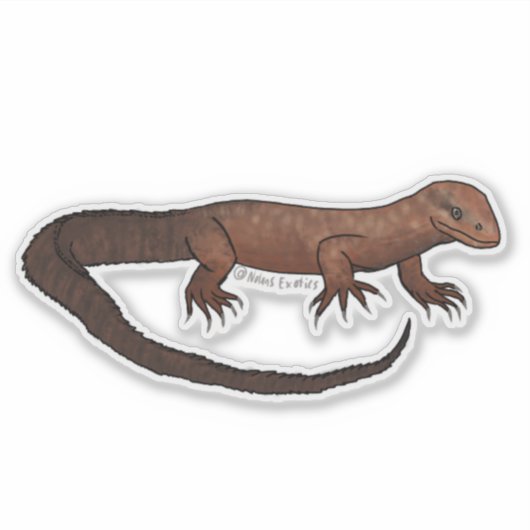 Jeff the Ackie vinyl sticker  シール (正面)