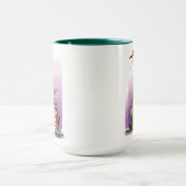 Jeff Willis Artによる皮肉な恐竜ガスポンプ マグカップ (中央)