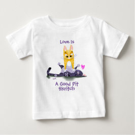 Jeff Willis Artによる「SKRITCH THE PITS KITTIES」 ベビーTシャツ