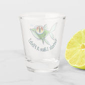 Jeff Willis ArtによるDRINK LIKE A FISH ショットグラス (裏面)